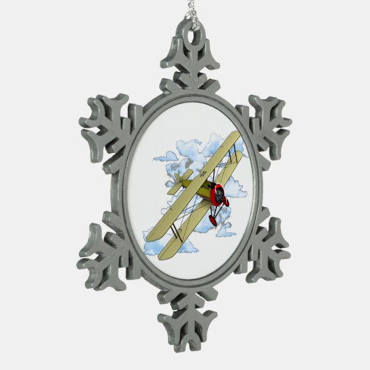  vliegvlucht tin sneeuwvlok ornament (Links)