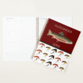 Vliegvluchten Rustic Salmon Notitieboek (Display)