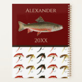 Vliegvluchten Rustic Salmon Notitieboek (Achterkant)