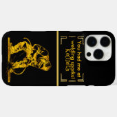 Vliegvonken in Golden Precision Case-Mate iPhone Case (Achterkant (horizontaal))