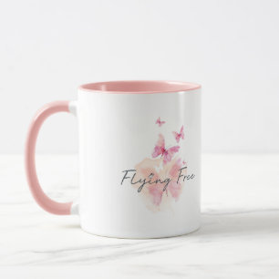 Vliegvrij 11 oz. Roze koffie-Mok Mok