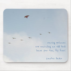 Vliegvrije Kite met Pelicans (aanpasbaar) Muismat