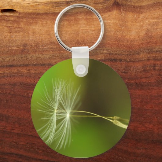 Vliegzaden - Dandelionzaad in de lucht Sleutelhanger (Voorkant)