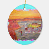 vliegzonnescherm keramisch ornament (Links)