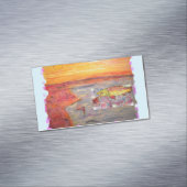 vliegzonsondergang magnetisch visitekaartje (Voorbeeld)