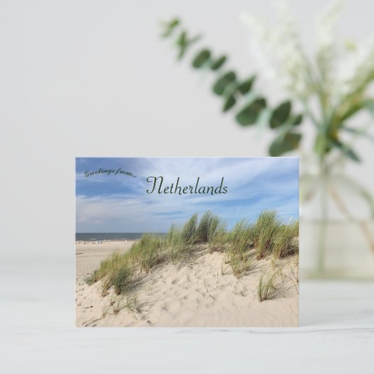 Vlieland Beach Dunes Netherlands Briefkaart (Staand voorkant)