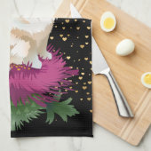 VLIES ME NAAR DE Keukendoek BlK achtergrond Theedoek (Quarter Fold)