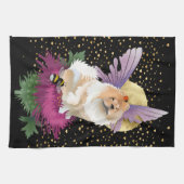 VLIES ME NAAR DE Keukendoek BlK achtergrond Theedoek (Horizontaal)