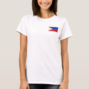Vlies van Vrouwen Zip Jogger vlag van de Filippijn T-shirt