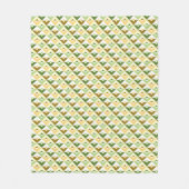 Vliesdeken met Aangepaste Kleur Moderne Driehoek Fleece Deken (Voorkant)