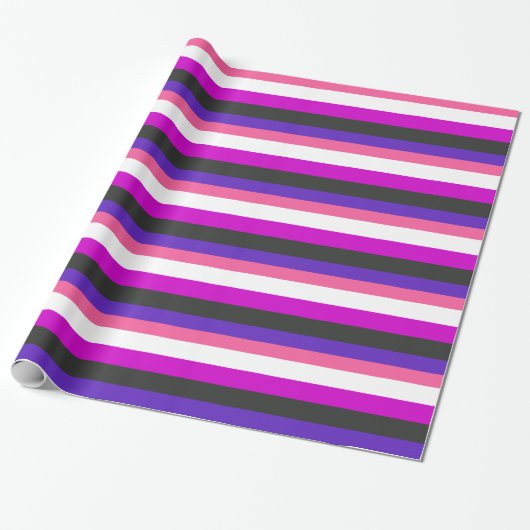 VLIETBARE GESLACHTSIDENTITEIT TROTS VLAG CADEAUPAPIER (Uitgerold)