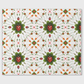 Vlieveheersbeestje kerst inpakpapier (Vlak)