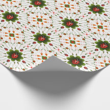 Vlieveheersbeestje kerst inpakpapier