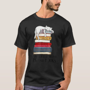 Vliezen zijn Betters met katten en boeken T-shirt
