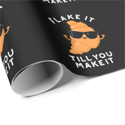 Vlik het tot je het grappig maakt, gebak, donker B Cadeaupapier (Rol Hoek)