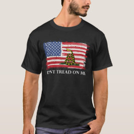 Vlik-T-shirt met gaddenvlag ik niet tegen me aan T-shirt