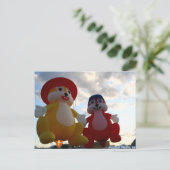 Vlikeekhoorns Briefkaart (Staand voorkant)