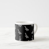 Vlikspuiten Afdrukpatroon  eekhoorns Espresso Kop (Voorkant rechts)