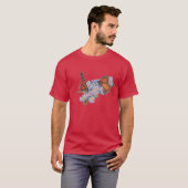 vlinder3 met cirkel driehoek 19 t-shirt (Voorkant volledig)