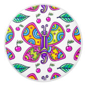 Vlinder 1 Keramische knop (Voorkant)