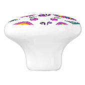 Vlinder 1 Keramische knop (Zijkant)