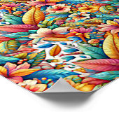 VLINDER 1 STEREOGRAM 40CM x 30CM, Zonder Frame Poster (Hoek)