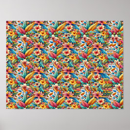 VLINDER 1 STEREOGRAM 40CM x 30CM, Zonder Frame Poster