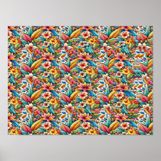 VLINDER 1 STEREOGRAM 40CM x 30CM, Zonder Frame Poster