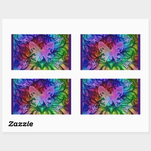 Vlinder 1 Sticker (Vel)