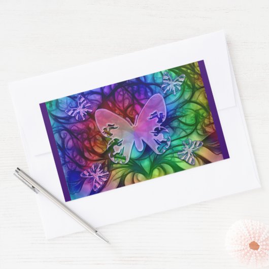 Vlinder 1 Sticker (Envelop)