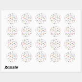 Vlinder 2 ronde sticker (Vel)