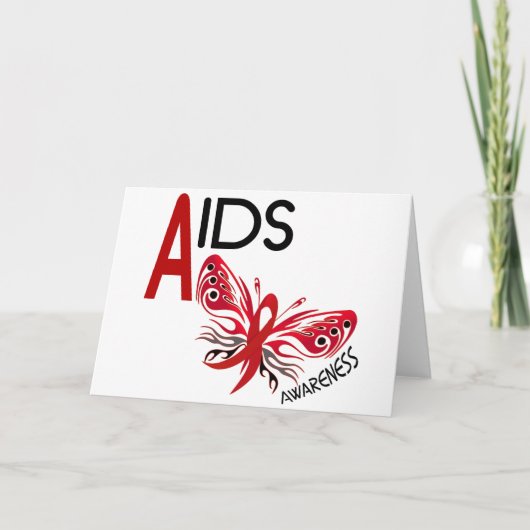 Vlinder 3 van AIDS/HIV Voorlichting Kaart (Voorkant)