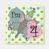 Vlinder 4e verjaardag Tshirts en geschenken Magneet (Voorkant)