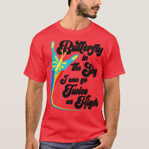 Vlinder aan de hemel t-shirt