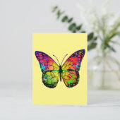 VLINDER ABSTRACT BRIEFKAART (Staand voorkant)