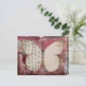 vlinder abstract briefkaart (Staand voorkant)