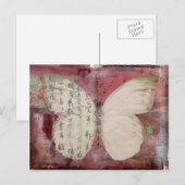 vlinder abstract briefkaart (Voorkant / Achterkant)