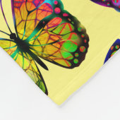 VLINDER ABSTRACT FLEECE DEKEN (Hoek)