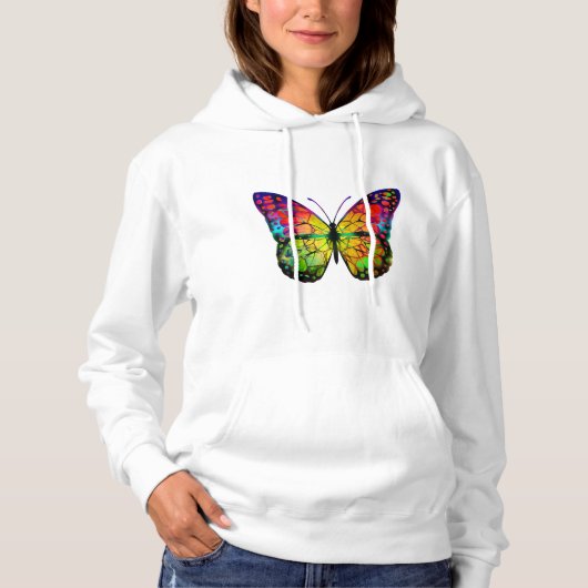 VLINDER ABSTRACT HOODIE (Voorkant)