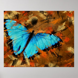 Vlinder Abstract Poster
