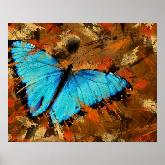 Vlinder Abstract Poster (Voorkant)