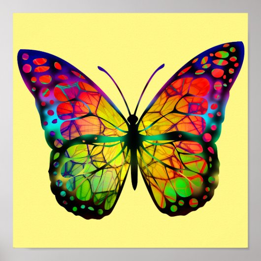 VLINDER ABSTRACT POSTER (Voorkant)