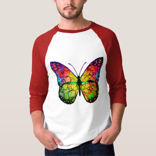 VLINDER ABSTRACT T-SHIRT (Voorkant)