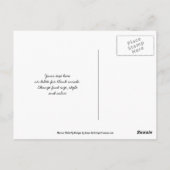 Vlinder Abstracte Natuur Bedankkaart Briefkaart (Achterkant)