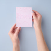 Vlinder Achtergrond Schrijfpapier Flyer (Hand)