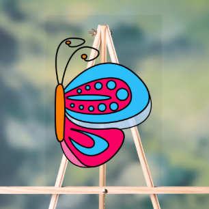 Vlinder Acryl Bord