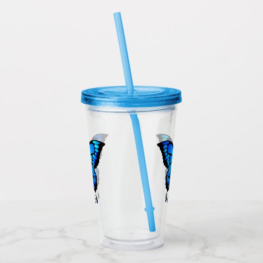 Vlinder Acryl Drinkbeker (Links)