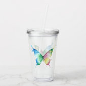 Vlinder Acryl Drinkbeker (Achterkant)