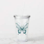 Vlinder Acryl Tumbler Drinkbeker (Achterkant)