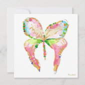 Vlinder adreskaartje wijzigen aankondiging (Voorkant)